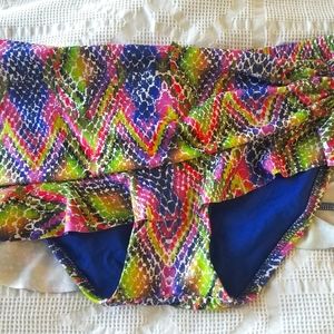 Becca snake print bikini bottom